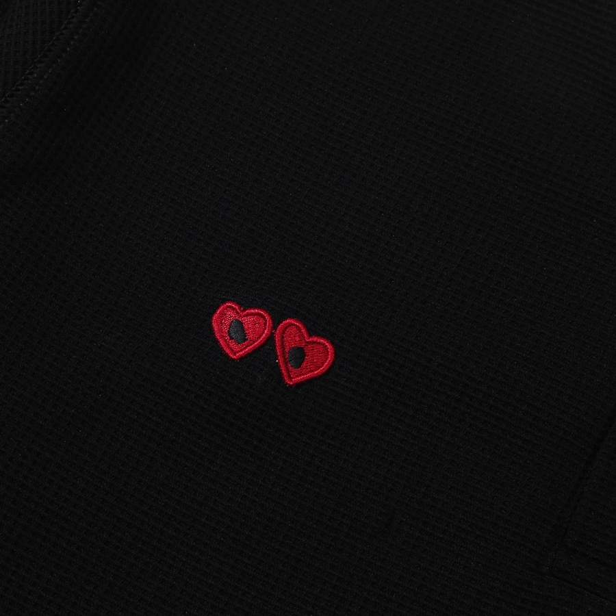 Black Basic Henley Shirt thumbnail 5 