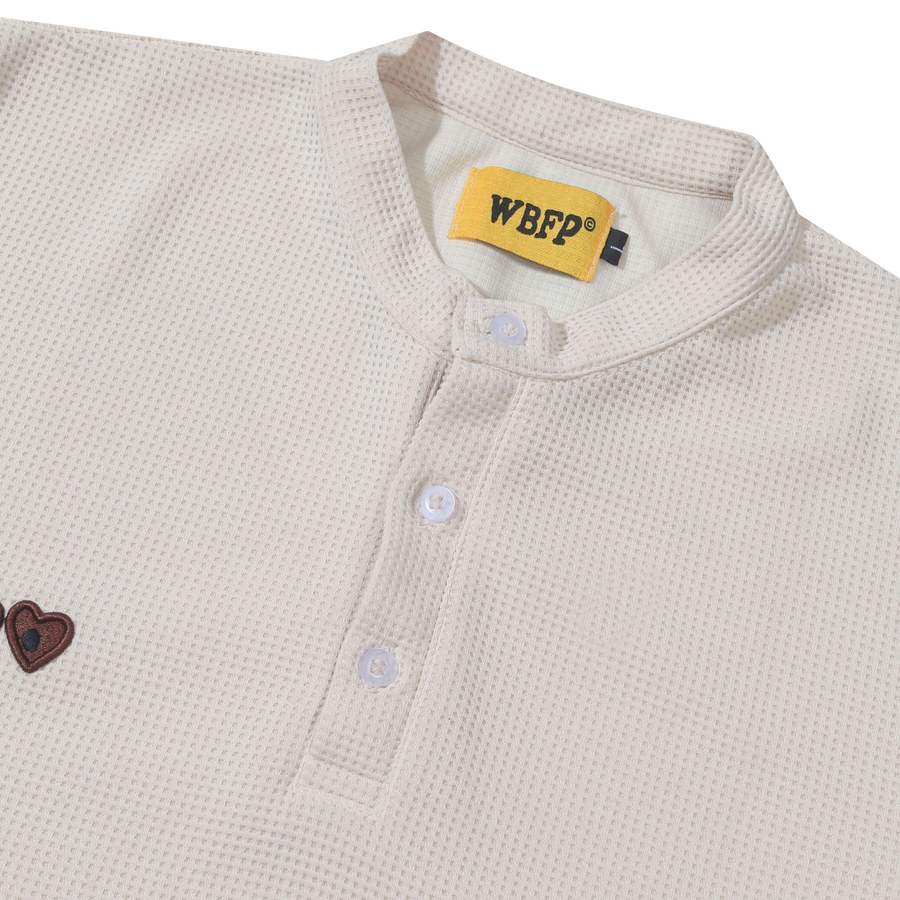 Ivory Basic Henley Shirt thumbnail 4 